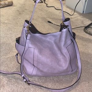 Purple shoulder bag